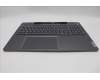 Lenovo 5CB1L68940 C-Abdeckung mit Tastatur, Französisch/Arabisch, sturmgrau, Hintergrundbeleuchtung, Fingerabdruckleser