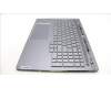 Lenovo 5CB1L68944 C-Abdeckung mit Tastatur, Hebräisch, sturmgrau, Hintergrundbeleuchtung, Fingerabdruckleser