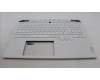 Lenovo 5CB1L83647 C-Cover with keyboard, Spanish, White, RGB Backlight, UK