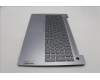 Lenovo 5CB1L88262 C-Abdeckung mit Tastatur, Belgisch, arktisgrau, Hintergrundbeleuchtung, Fingerabdruck, GB