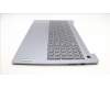 Lenovo 5CB1L88267 C-Cover with keyboard, US English Euro, Arctic Grey, Backlight, Fingerprint, US