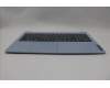 Lenovo 5CB1M36696 C-Cover with keyboard, Belgian, Frost Blue, Non-Backlight, UK