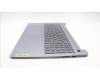 Lenovo 5CB1M45223 C-Cover with keyboard, Spanish, Arctic Grey, Backlight, Fingerprint, UK