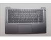 Lenovo 5CB1M46196 C-Cover with keyboard, Switzerland, Arctic Grey, Fingerprint, UK