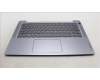 Lenovo 5CB1M46200 C-Cover with keyboard, UK English, Arctic Grey, Fingerprint, UK