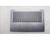 Lenovo 5CB1M46204 C-Cover with keyboard, Belgian, Arctic Grey, Non-Fingerprint, UK