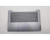 Lenovo 5CB1M46219 C-Cover with keyboard, Italian, Arctic Grey, Non-Fingerprint, UK