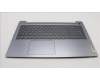 Lenovo 5CB1M46865 C-Cover with keyboard, Portuguese, Arctic Grey, Backlight, Fingerprint, UK