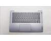 Lenovo 5CB1M47827 C-Cover with keyboard, German, Arctic Grey, Fingerprint, UK