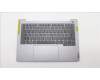Lenovo 5CB1M48357 C-Cover with keyboard, Belgian, Arctic Grey, Non-Backlight, UK