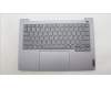 Lenovo 5CB1M48471 C-Cover with keyboard, Hebrew, Arctic Grey, Backlight, US