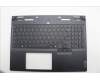 Lenovo 5CB1N61424 C-Cover with keyboard, English, Eclipse Black, White Backlight, US
