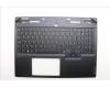 Lenovo 5CB1N61433 C-Cover with keyboard, UK English, Eclipse Black, White Backlight, UK