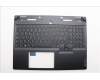 Lenovo 5CB1N61434 C-Cover with keyboard, Italian, Eclipse Black, White Backlight, UK