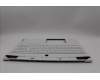 Lenovo 5CB1N62136 C-Cover with keyboard, Spanish, White, RGB Backlight, UK