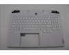 Lenovo 5CB1N62167 C-Cover with keyboard, Czech Slovakian, White, RGB Backlight, UK