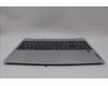 Lenovo 5CB1N78881 C-Cover with keyboard, Czech Slovakian, Cloud Grey, Backlight, Fingerprint, UK