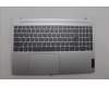 Lenovo 5CB1N78907 C-Cover with keyboard, Belgian, Cloud Grey, Backlight, Non-Fingerprint, UK