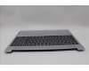 Lenovo 5CB1N78907 C-Cover with keyboard, Belgian, Cloud Grey, Backlight, Non-Fingerprint, UK