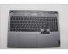 Lenovo 5CB1N84663 C-Cover with keyboard, French, Luna Grey, Backlight, US