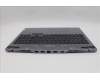 Lenovo 5CB1N84695 C-Cover with keyboard, German, Luna Grey, RGB Backlight, UK