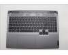 Lenovo 5CB1N84701 C-Cover with keyboard, Switzerland, Luna Grey, RGB Backlight, UK
