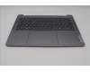 Lenovo 5CB1N90820 C-Cover with keyboard, Belgian, Arctic Grey, UK
