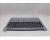 Lenovo 5CB1N90992 C-Cover with keyboard, Switzerland, Cloud Grey, Backlight, Fingerprint, UK