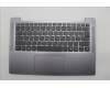 Lenovo 5CB1N94711 C-Cover with keyboard, Hebrew, Arctic Grey, Non-Backlight, Non-Fingerprint, US