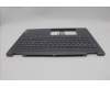 Lenovo 5CB1N95145 C-Cover with keyboard, Switzerland, Storm Grey, Fingerprint, UK