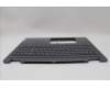 Lenovo 5CB1N95155 C-Cover with keyboard, Belgian, Storm Grey, FingerPrint, UK