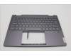 Lenovo 5CB1N97613 C-Cover with keyboard, Hungarian, Storm Grey, Fingerprint, UK