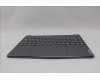 Lenovo 5CB1P00333 C-Cover with keyboard, Spanish, Luna Grey, UK