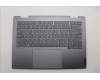 Lenovo 5CB1P00569 C-Cover with keyboard, Russian, Luna Grey, Backlight, US