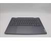 Lenovo 5CB1P00573 C-Cover with keyboard, Bulgarian, Luna Grey, Backlight, UK