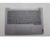 Lenovo 5CB1P00822 C-Cover with keyboard, German, Arctic Grey, Backlight, UK