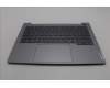 Lenovo 5CB1P01129 C-Cover with keyboard, Greek, Arctic Grey, Backlight, US