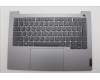 Lenovo 5CB1P01343 C-Cover with keyboard, Italian, Arctic Grey, Non_Backlight