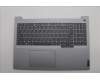 Lenovo 5CB1P01390 C-Cover with keyboard, Arabic, Arctic Grey, Non-Backlight, US