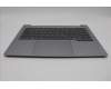 Lenovo 5CB1P27056 C-Cover with keyboard, German, Arctic Grey, Backlight, UK