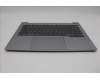 Lenovo 5CB1P27076 C-Cover with keyboard, USA English, Arctic Grey, Backlight, US