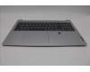 Lenovo 5CB1P33458 C-Cover with keyboard, Nordic, Cloud Grey, Backlight, FingerPrint, UK