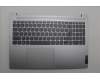 Lenovo 5CB1P33486 C-Cover with keyboard, Portuguese, Cloud Grey, Backlight, Non-Fingerprint, UK