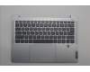 Lenovo 5CB1P43471 C-Cover with keyboard, English, Cloud Grey, Backlight, Fingerprint, US