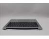 Lenovo 5CB1P49009 C-Cover with keyboard, Ukraine, Cloud Grey, Backlight, Non-FingerPrint, US