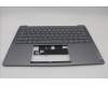 Lenovo 5CB1P50152 C-Cover with keyboard, Czech Slovakian, Luna Grey, Non-Fingerprint, UK