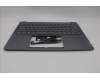Lenovo 5CB1P50172 C-Cover with keyboard, Switzerland, Luna Grey, Non-Fingerprint, UK