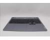 Lenovo 5CB1P55540 C-Cover with keyboard, Portuguese, Luna Grey, RGB Backlight, UK
