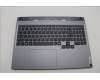 Lenovo 5CB1P55567 C-Cover with keyboard, Nordic, Luna Grey, RGB Backlight, UK