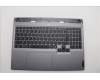 Lenovo 5CB1P55614 C-Cover with keyboard, Belgian, Luna Grey, RGB Backlight, UK